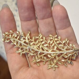 Gold Leaf Brooch
